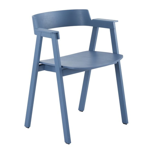 Moder jedilni stol z nasloni za roke iz masivnega hrasta Flip – Gazzda