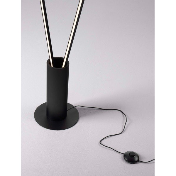 Mat črna kovinska LED stoječa svetilka z upogljivo konstrukcijo (višina 181 cm) Kimolia – Nova Luce-image-2