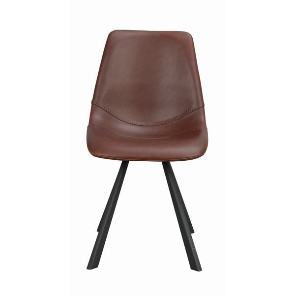 Rjav jedilni stol s črnimi podnožjem Rowico Alpha-image-3