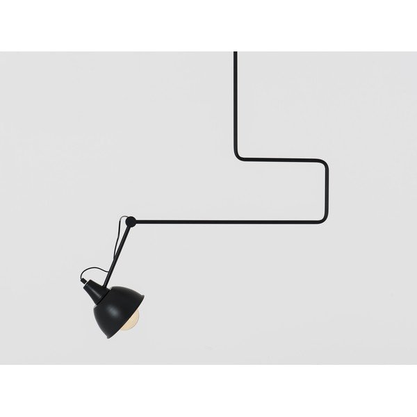 Črna viseča svetilka s kovinskim senčnikom 80x80 cm Coben - CustomForm-image-1