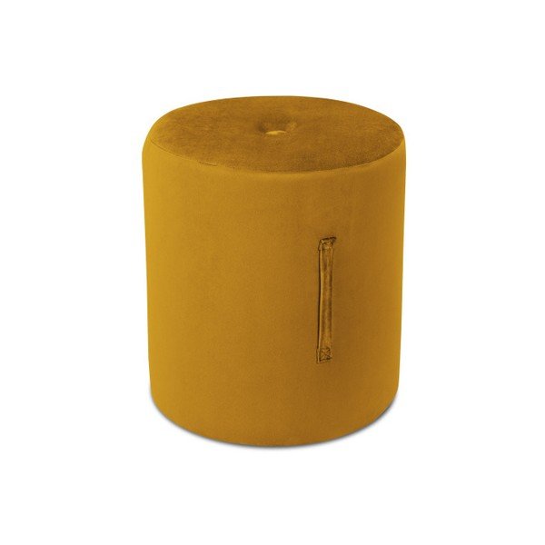 Oranžen puf Mazzini Sofas Fiore, ⌀ 40 cm
