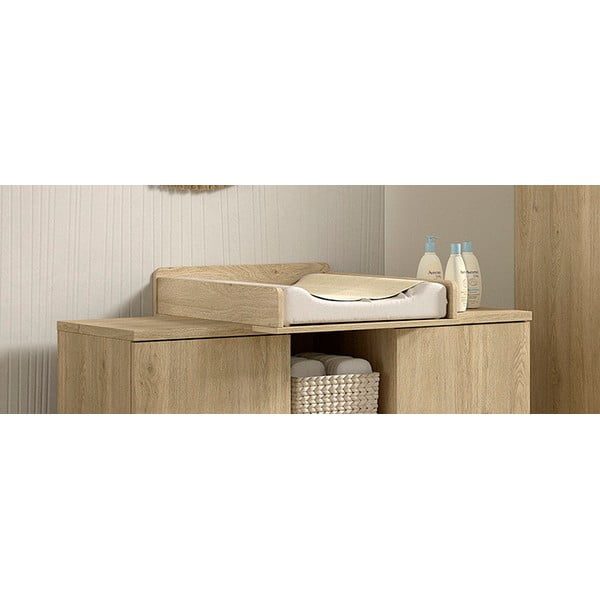 Previjalna miza (globina ustrezne komode 43 cm) v naravni barvi Sam – Vipack-image-1