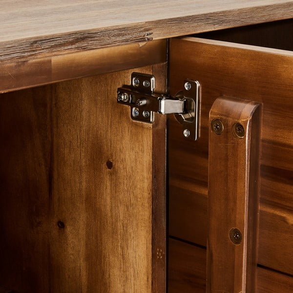 Rjava komoda iz masivnega lesa Furnhouse Mallorca, velika-image-4