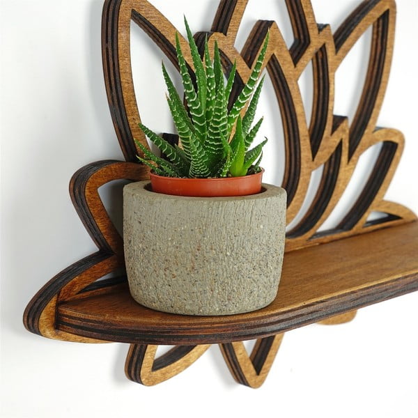 Polica v naravni barvi 33 cm Lotus – Kalune Design-image-4