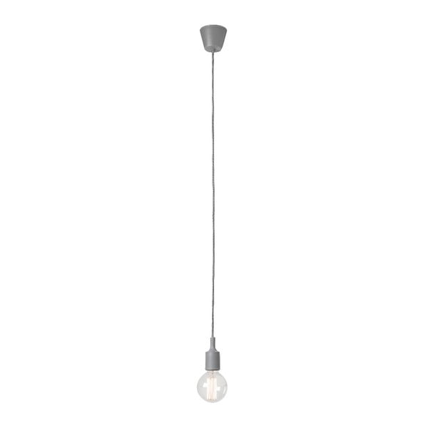 Siva viseča svetilka brez senčila SULION Vintage