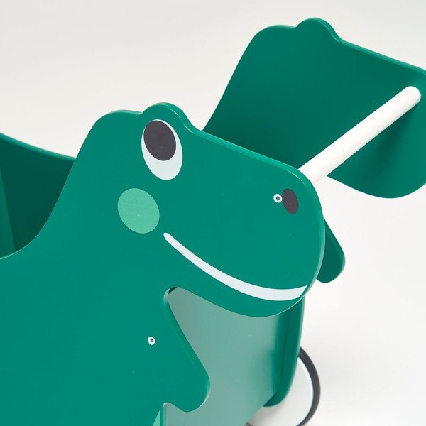 Otroška škatla za shranjevanje s kolesi Dino - Rocket Baby -image-1
