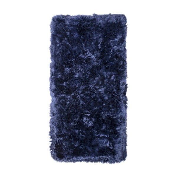 Temno modra preproga iz ovčje kože Royal Dream Zealand Natur, 70 x 140 cm