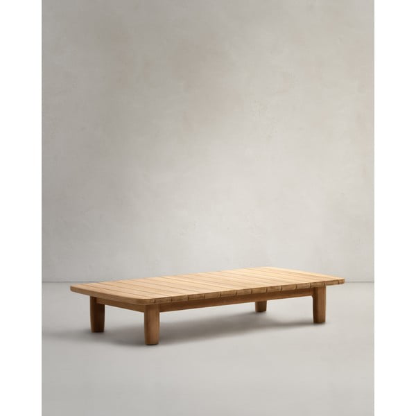 Vrtna miza iz tikovine 70x140 cm Tirant - Kave Home-image-3