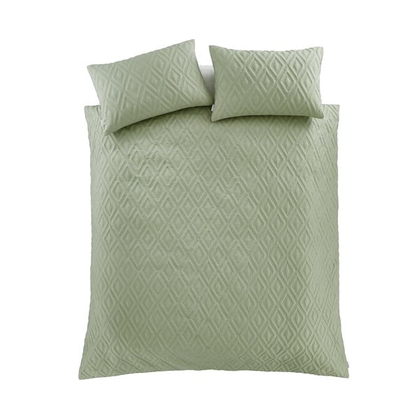 Zelena enojna posteljnina 135x200 cm Jacob Geo – Catherine Lansfield-image-2