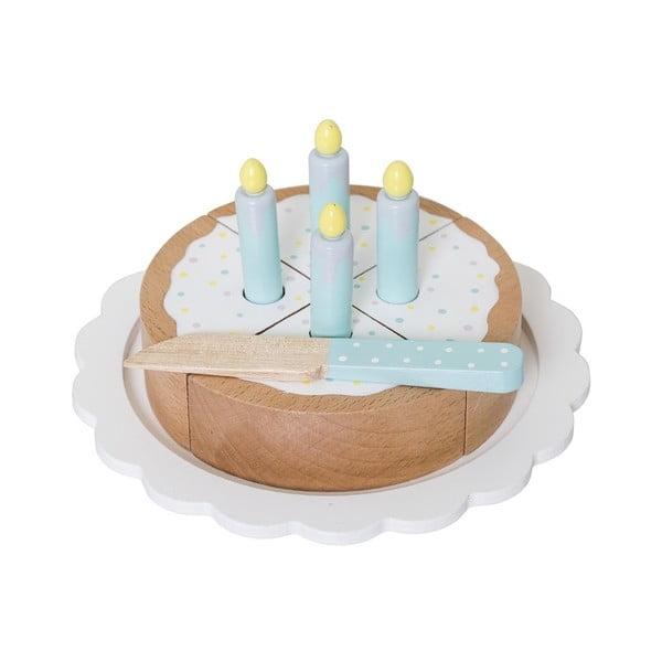 Otroška sestavljanka v obliki rojstnodnevne torte iz lesa lotosa Bloomingville
