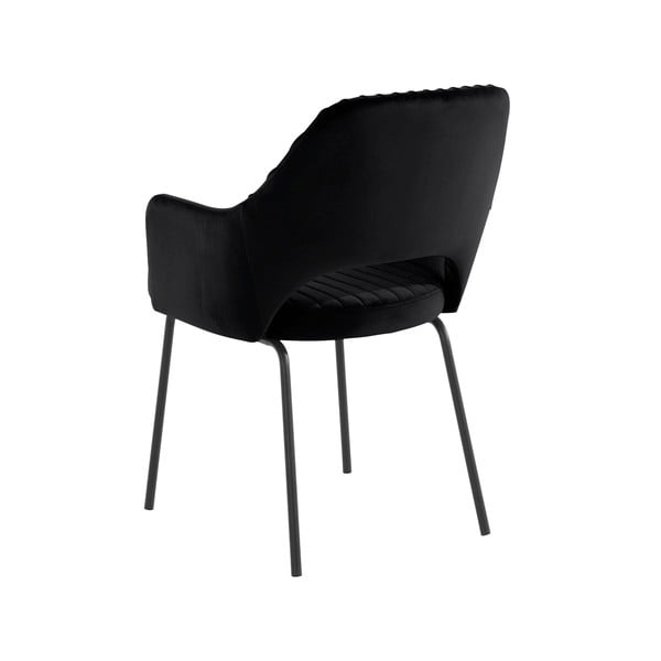 Črni žametni jedilni stoli v kompletu 2 kos Britney - Støraa -image-3