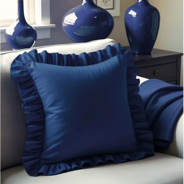 Prevleka za blazino iz mešanice bombaža 40x40 cm Ruffled – Mila Home-image-2