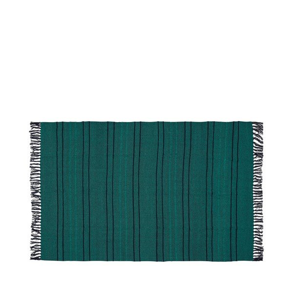 Zelena bombažna odeja 140x200 cm Tap – Hübsch