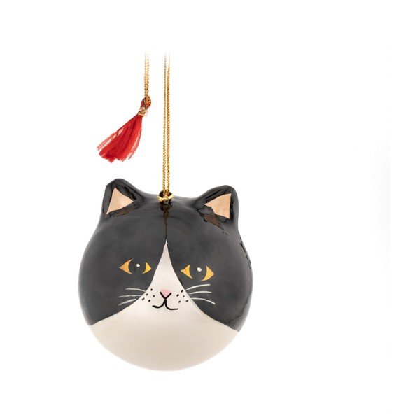 Papirnat okrasek za jelko 8 cm Black Cat – Sass & Belle