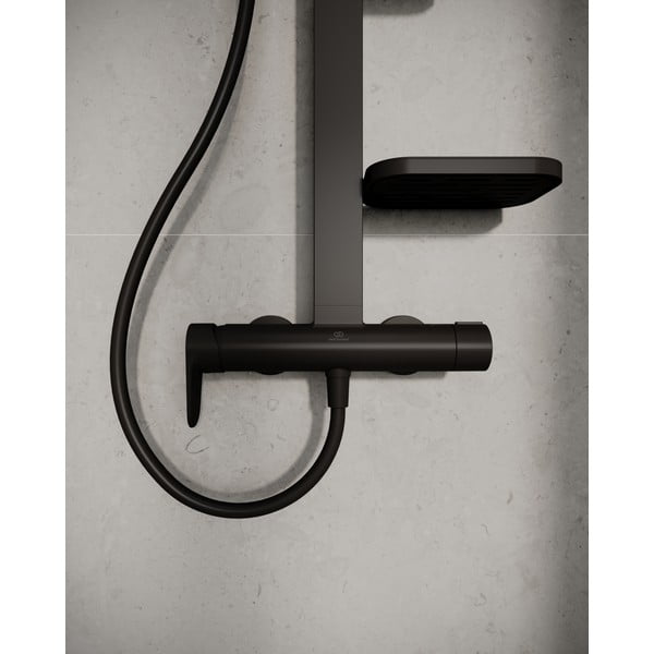 Mat črna kovinska tuš garnitura 111 cm ALU+ – Ideal Standard-image-4