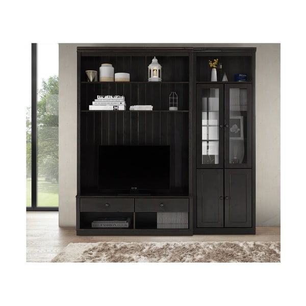 Rjav TV komplet iz masivnega bora 214x223 cm Anita – Støraa-image-1