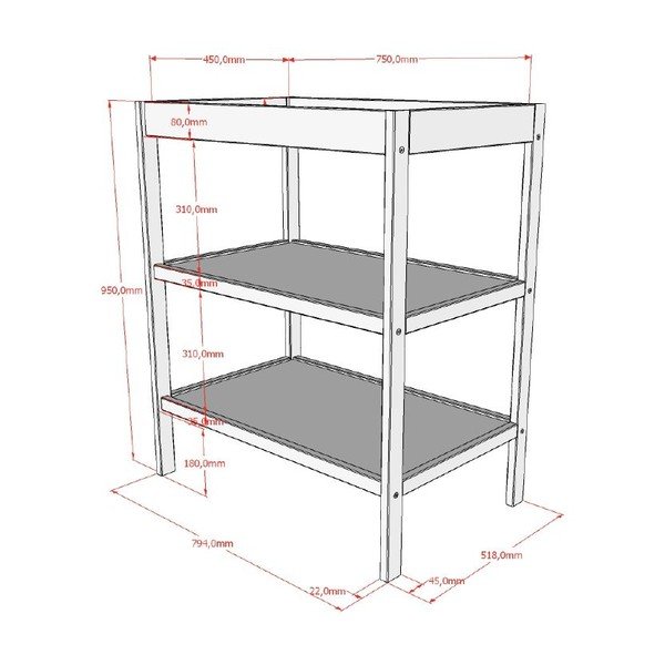 Rjava previjalna miza iz masivne bukve Dino – Vipack-image-2