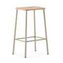Kremno beli barski stoli v kompletu 2 ks (višina sedeža 65 cm) Abba – Marckeric