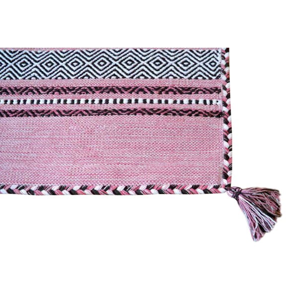 Rožnata bombažna preproga Webtappeti Antique Kilim, 120 x 180 cm-image-1
