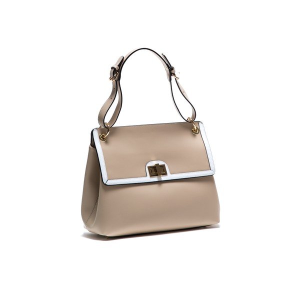 Usnjena torbica Anna Luchini 3043 Beige-image-1