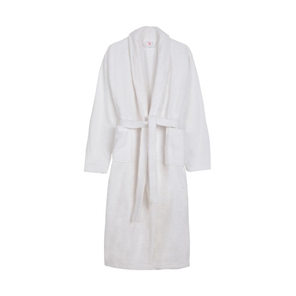 Bel bombažen kopalni plašč velikosti XS/S Terry – HIP
