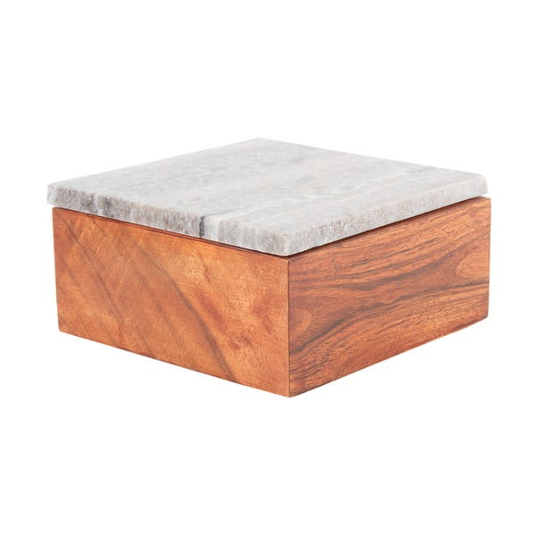 Rjava dekorativna lesena škatla za shranjevanje Acacia – PT LIVING