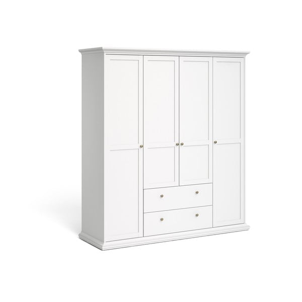 Bela garderobna omara 181x201 cm Paris – Tvilum-image-2