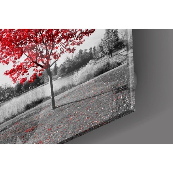 Steklena slika Insigne Red Tree-image-2