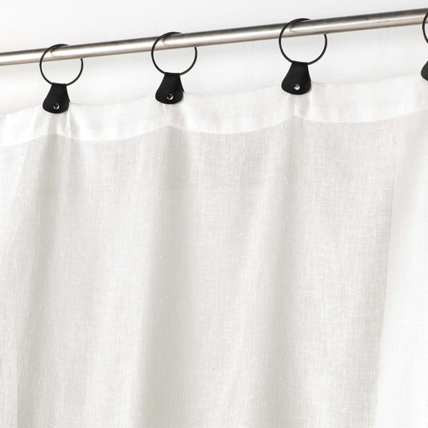 Bela prosojna zavesa iz tančice 140x240 cm Linka – douceur d'intérieur-image-1