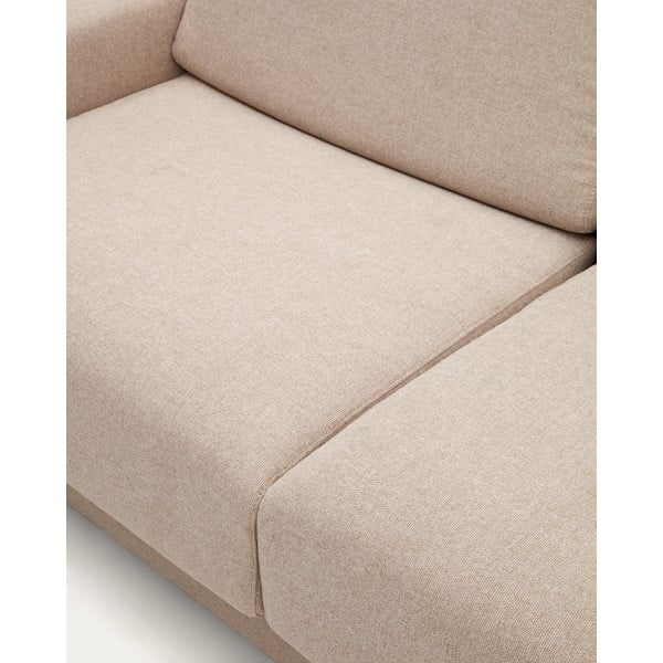 Bež raztegljiva sedežna garnitura 224 cm Anley – Kave Home-image-3