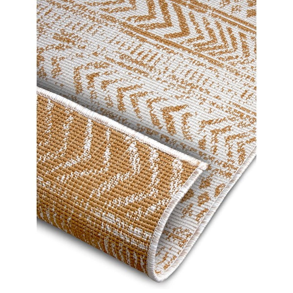 Oker/bela zunanja preproga 80x350 cm Biri – NORTHRUGS-image-2