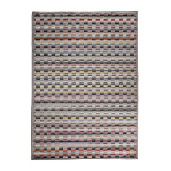 Floorita Optical Lento, siva visoko odporna preproga, 117 x 170 cm