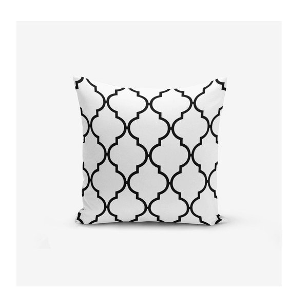 Komplet 4 prevlek za okrasne blazine Minimalist Cushion Covers BW Graphic Patterns, 45 x 45 cm-image-4