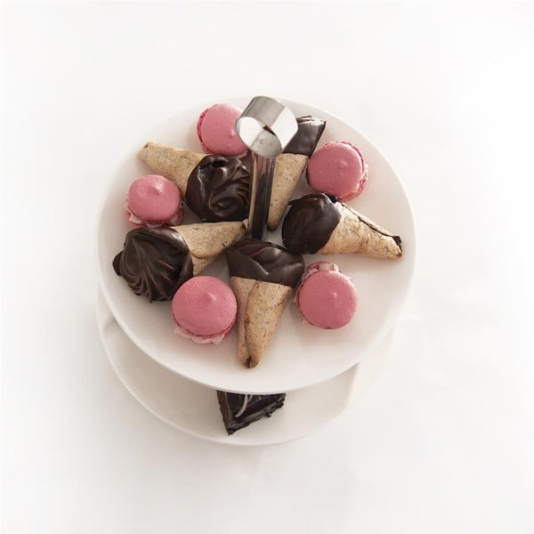 Dvonadstropno stojalo za sladice Orion Tower -image-3