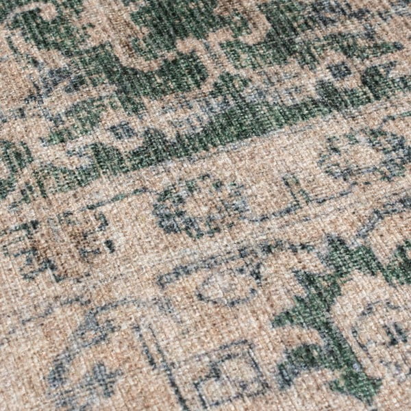 Zelena pralna preproga 115x170 cm Beau Floral – Flair Rugs-image-3