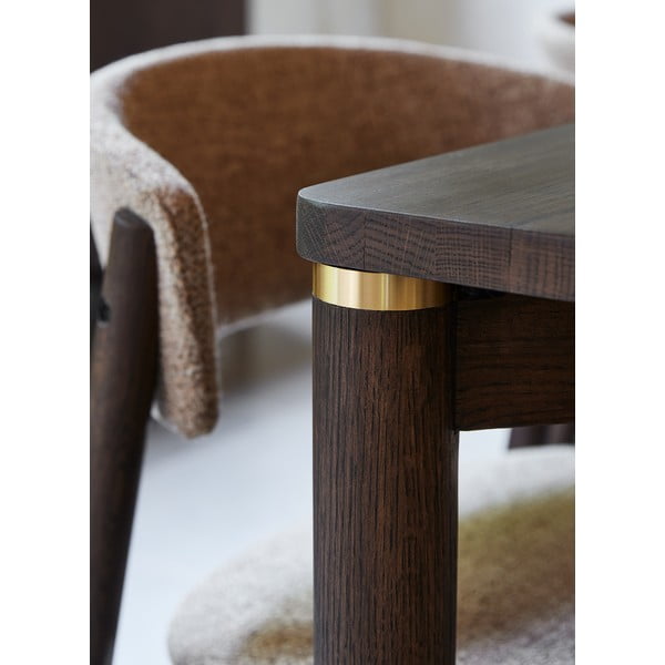 Rjava raztegljiva jedilna miza 95x180 cm Arun – Unique Furniture-image-3