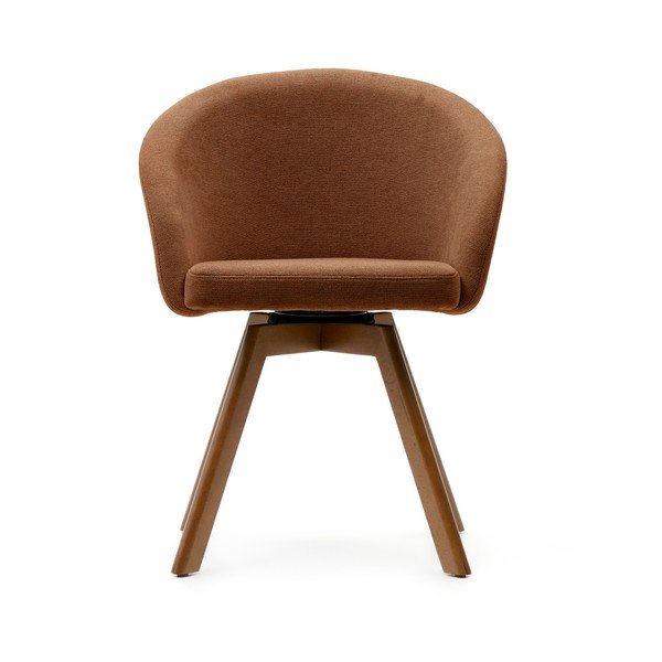 Rjav oblazinjen jedilni stol Marvin – Kave Home-image-3