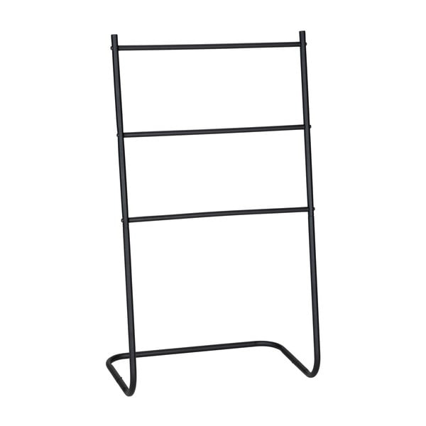 Mat črno kovinsko stojalo za brisače Aracena – Allstar-image-2