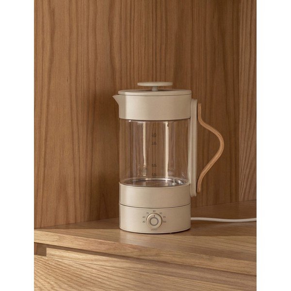 Bež steklen grelnik vode 1,2 l Emma – Stelton-image-2