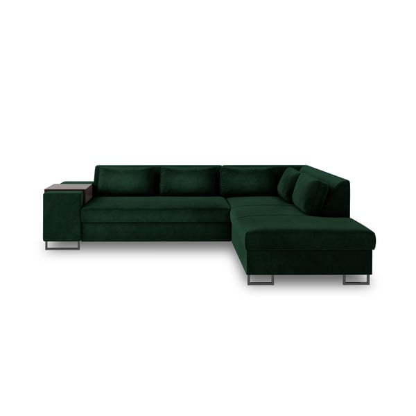 Zelena kavč postelja Cosmopolitan Design San Diego, desni kot