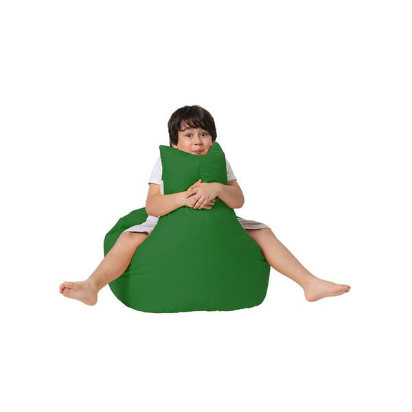 Temno zelena otroška vreča za sedenje Baton – Floriane Garden-image-2