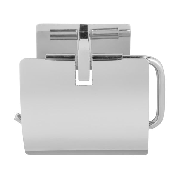 Držalo za toaletni papir iz nerjavečega jekla v sijajno srebrni barvi z namestitvijo brez vrtanja Genova – Wenko-image-2