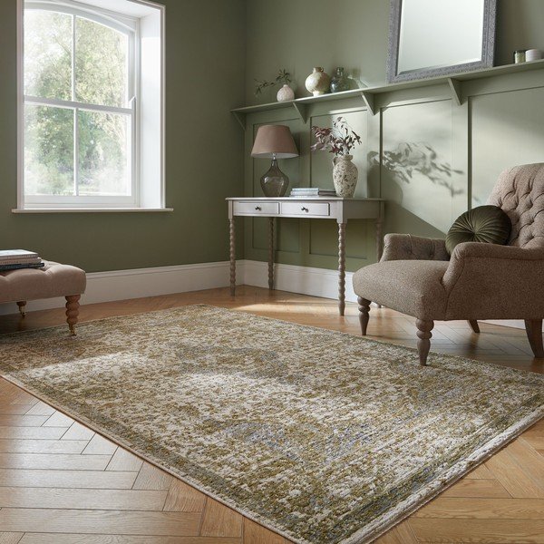 Zelena preproga 160x230 cm Cordelia Vintage – Flair Rugs-image-1
