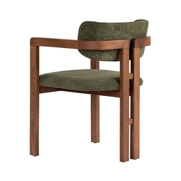 Temno zelen jedilni stol z nasloni za roke Toscana – Kalune Design-image-2