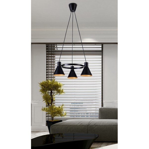 Črna/bronasta viseča svetilka More – Candellux Lighting-image-1