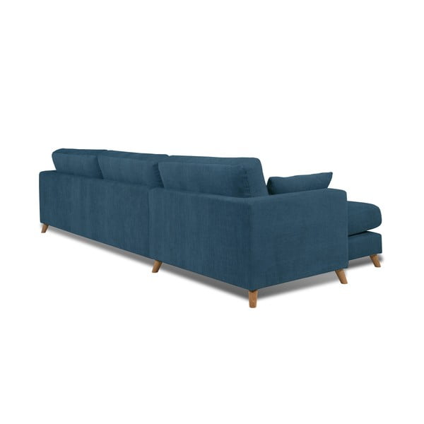 Temno modra kotna sedežna garnitura (levi kot) Faria - Scandic-image-2