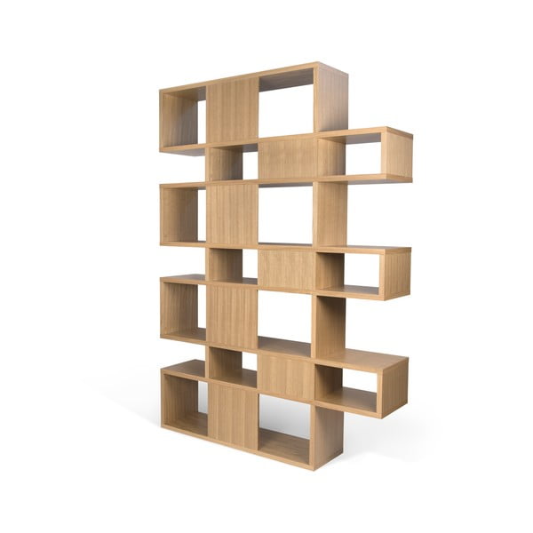 Rjava knjižna omara TemaHome London, 220 x 34 cm-image-3