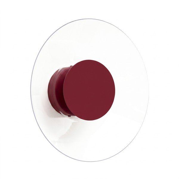 Bordo rdeča LED stenska svetilka 
iz akrilnega stekla
 ø 28 cm ASTRO – Thoro