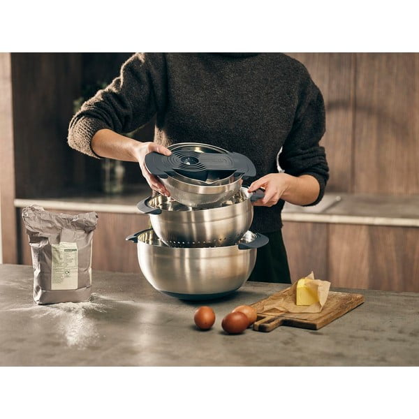 Sijajno srebrne sklede v kompletu 9 ks Nest 100 Collection – Joseph Joseph-image-1