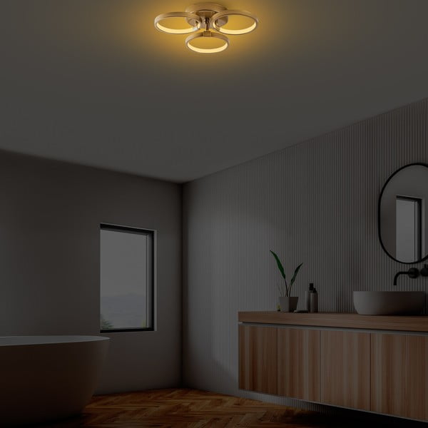 LED stropna svetilka v zlati barvi ø 17 cm Halka – Opviq lights-image-3
